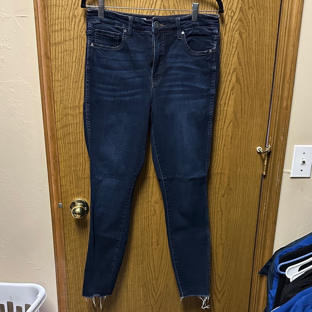 Kut from the Kloth Connie High-rise Dark Wash Skinny Jeans